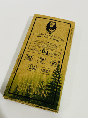 original gangster Original Gangster Premium Rolling papers Kit OG King Size Rolling Paper Kit with Built-in Tray (64 Leaves) king size 0 gsm Paper Roll(Set of 1, Brown)