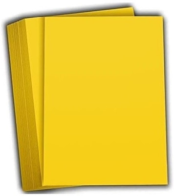 Freedy A4 Sheets Double Sided Colored Origami Folding School, Office Stationery 40 pcs yellow Color Sheets (180-240 GSM) Copy Printing Papers/ A4 180 gsm A4 paper(Set of 1, Yellow)