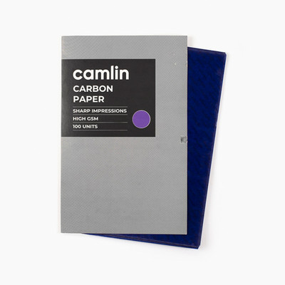 Camlin CARBON PAPER UNRULED 33 x 21 CM 20 gsm Carbon Paper(Set of 1, Blue)