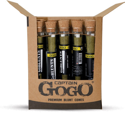 CAPTAIN GOGO Go Blunt hemp pre rolled Rolling paper 25 cone(Exclusive and Premium) Pre rolled King Size 13 gsm Paper Roll(Set of 1, Green)