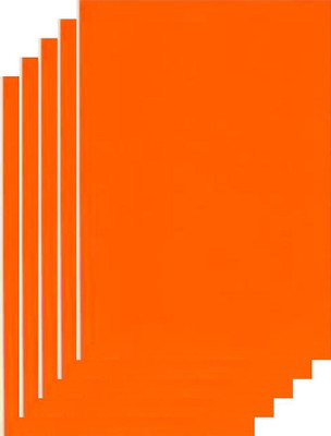 Freedy 100 pcs orange Color Sheets (180-240 GSM) Copy Printing Papers Art and Craft Paper A4 Sheets Double Sided Colored A4 180 gsm A4 paper(Set of 1, Orange)