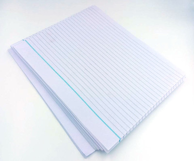 ARETOR CBSE Board Exam Practice Answer Sheets Pack of 100, Both Side Ruled Ruled A4 58 gsm A4 paper(Set of 100, White)