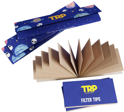 TRP Premium Pre-Rolled Cones Unruled King Size Size 13 gsm Drawing Paper(Set of 3, Blue, Brown)