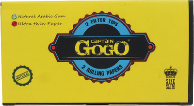 CAPTAIN GOGO GoGo 2 paper and 2 tips par pack of 50 un rolled King 13 gsm Paper Roll(Set of 1, Yellow)
