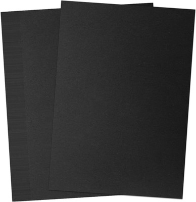 KRASHTIC A4 Black 20 Sheets Black More For Greating Card, Invitation Plain A4 120 gsm Coloured Paper(Set of 20, Black)