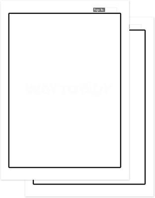 WAYTOBUY A4 60 Assignment/Project Unruled Black Border with Page Number for Students Unruled Oneside Bordered 210x297mm 70 gsm A4 paper(Set of 1, White)
