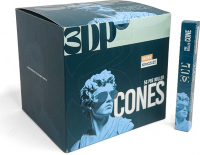 3dp PRE ROLLED CONES Unruled King Size 13 gsm Transparent Paper(Set of 1, Unbleached/Brown)