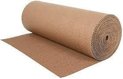 Grow Packing Solution 2Ply Corrugated Roll Packing Material,Packing Paper, Cardboard Sheets, Roll Size:- 24inch X 5 Meter 150 gsm Paper Roll(Set of 1, Brown)