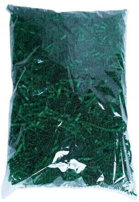 ELATapes shredded paper for gift wrapping & basket filling|Crinkle cut paper | Confetti paper|Reusable & environment-Friendly|Suitable for E-commerce business (Pack of 100 Gram) 80 gsm Coloured Paper(Set of 1, Green)