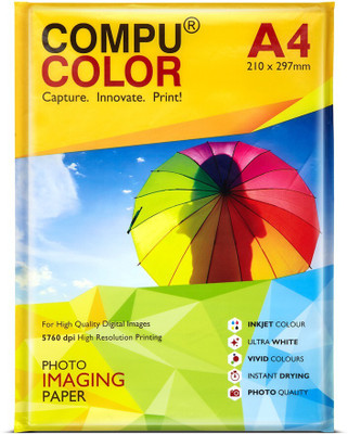 COMPU COLOR SCM Pro Matt Paper 120GSM (A4 size, 100 sheets) Unruled A4 120 gsm Photo Paper(Set of 1, White)