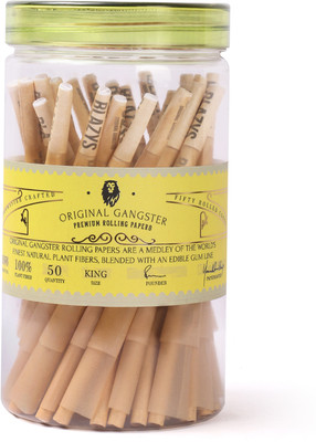 original gangster Original Gangster Brown rolling Papers Jar | Pack of 1 King Size rolling Paper 14 gsm Paper Roll(Set of 1, Brown)
