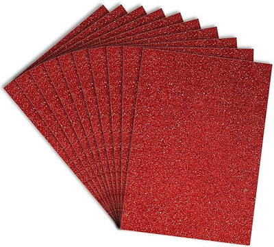 MUMU for Art & Craft | Decoration | Gift Wrapping | Scrapbook. unruled A4 120 gsm Craft paper(Set of 1, Red)