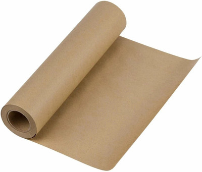 Bungbee Kraft Paper Roll 24 inches x 5 meter 180 gsm with increased Stiffness Plain 24 inches x 5 mtr 180 gsm Craft paper(Set of 1, Brown)