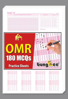Bungbee OMR Sheets for Practice, 180 MCQ-55 Loose Sheets OMR Pattern A4 70 gsm A4 paper(Set of 55, Natural White)