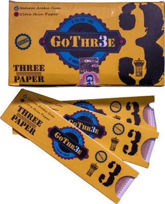CAPTAIN GOGO THR3E Paper with THR3E Filter Unruled King 13 gsm Paper Roll(Set of 1, Transparent)