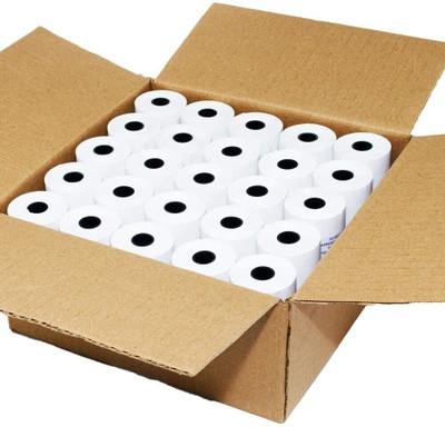 BIS POS THERMAL PAPER ROLL 56MM (2inch) X 15MTRS 50 gsm Thermal Paper(Set of 25, White)
