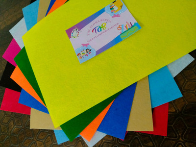 tas 1 SET FELT PAPER A4 120 gsm A4 paper(Set of 1, Multicolor)