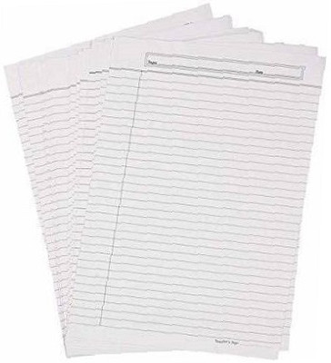 Eclet A4 Size Both Side Ruled White Sheet (Pack of 40 sheets) for Project/Assignment/Practical/Homework(Bsr -40 white sheet ) A4 100 gsm Project Paper(Set of 1, White)
