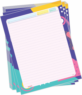 ESCAPER Premium Multicolor Series Ruled A4 70 gsm A4 paper(Set of 1, Multicolor)