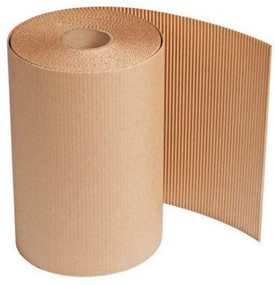 Mr Packers Narrow Corrugated Packing Paper Roll E Flut 32 Inch 20 Mtr 100 gsm Paper Roll(Set of 1, Brown)