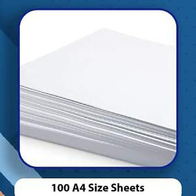 SHARMA BUSINESS A4 White Sheet Paper for Office and Business Work White Color 75 GSM (100) ab Plain A4 75 gsm A4 paper(Set of 1, White)