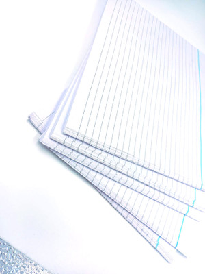 KRASHTIC Test Sheet Both Side Ruled For Exam Practice And Self Practice Set of 100 Sheet Both Side Ruled A4 80 gsm A4 paper(Set of 1, White)