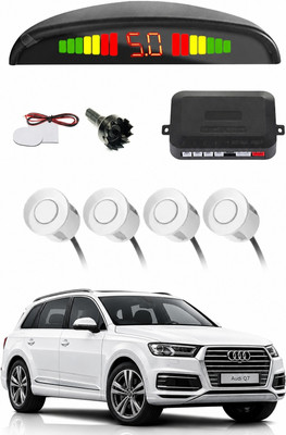 DRIVON ABS Plastic Premium Make Car White Parking Reverse Sensors For all cars - Set of 4 Pcs Parking Sensor(Electromagnetic Systems)