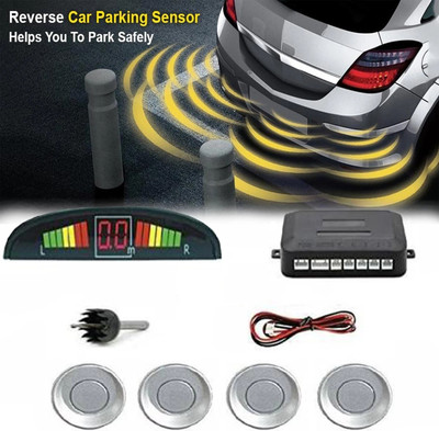 CARZEX Reverse Car Parking Sensor Led Display Black for All Car Numeric display of distance from obstacle Reverse Car Parking Sensor Led Display Black for All Car Numeric display of distance from obstacle Parking Sensor(Electromagnetic Systems)