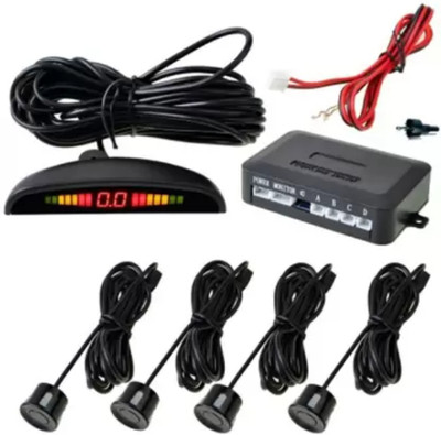 Kingsway kkmprsnbk00001 Reverse Car Parking Sensors (Black Color, Complete Kit) Parking Sensor(Ultrasonic Systems)