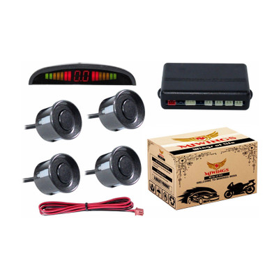 Miwings Buzzer and Ultrasonic Reverse Parking Auto Radar Detectors Car Reverse Parking Sensor with LED Display Parking Sensor(Ultrasonic Systems)
