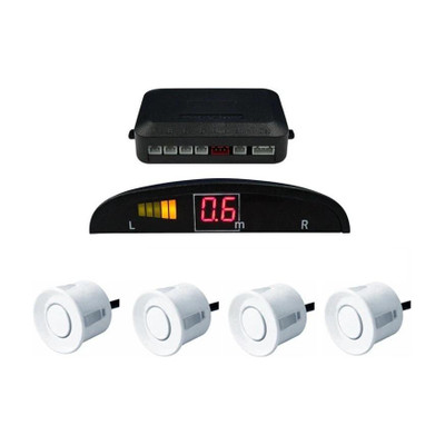 Celix PARKSENS1c62 Car Reverse Parking Sensor with LED Display 200-30cm Range- White Parking Sensor(Ultrasonic Systems)