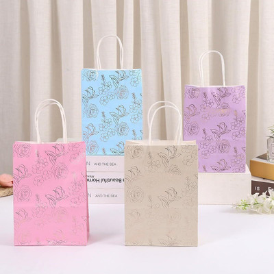 Satyam Kraft Printed Party Bag(Multicolor, Pack of 4)