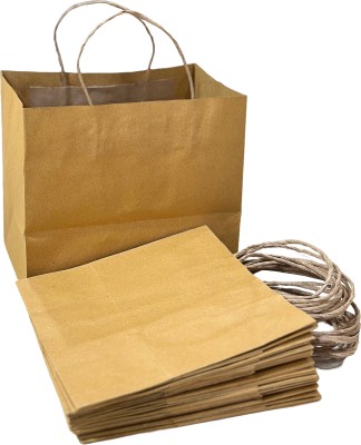 Urban Solid Party Bag(Brown, Pack of 25)