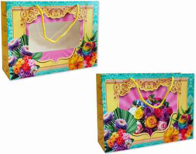 OmnipresentPack Printed Party Bag(Multicolor, Pack of 12)