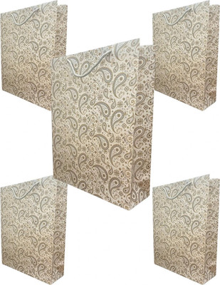TINZORI Printed Party Bag(White, Gold, Pack of 5)