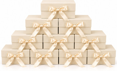 trinay Solid Party Box(Beige, Pack of 10)