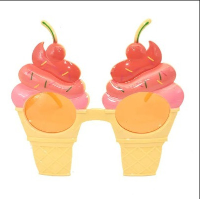 PopTheParty ice cream the summer Multiple Party Glasses apparel modeling funny Sunglasses  Party Glow Ornament(Pack of 1)