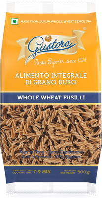 Gustora Whole Wheat Fusilli Pasta Fusilli Pasta(500 g)