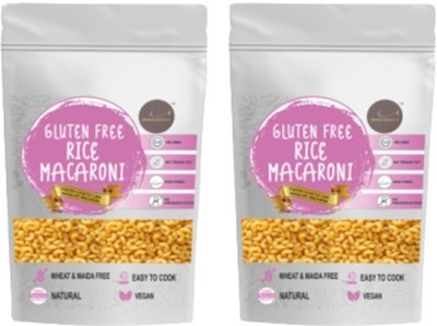 Indulgence INDULGENCEGluten Free Rice Macaroni Pasta(Pack of 2, 400 g)