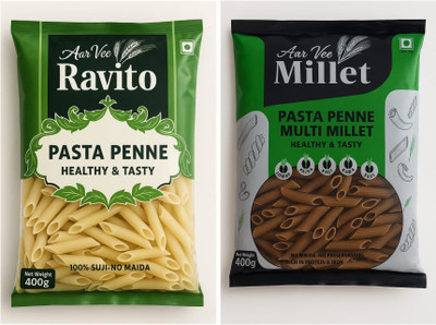 Aarvee foods Millet & Ravito Penne, Penne Pasta(800 g)