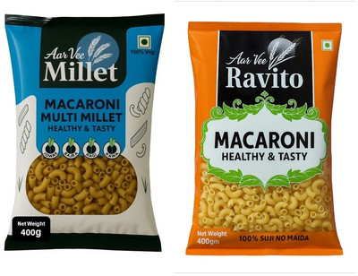 Aarvee foods Millet Macaroni & Rawa macaroni Macaroni Pasta(800 g)