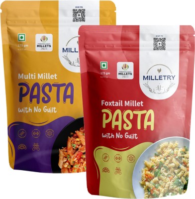 MILLETRY Millet Foxtail and Multi Gluten Free Pasta Pasta(Pack of 2, 350 g)