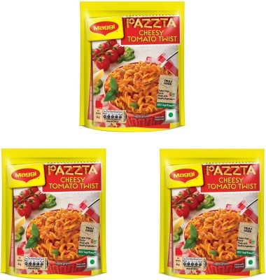 Maggi Pazzta Cheesy Tomato Twist 64 grams pack of 3 (64G X 3) Pasta(Pack of 3, 252 g)