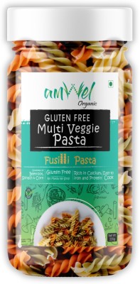 Amwel Organic Gluten Free Multi Veggie Pasta | 220g x 1pc | Beetroot, Spinach & Corn Fusilli Pasta(220 g)