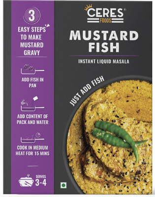 Ceres Foods MUSTARD FISH | INSTANT LIQUID MASALA | READY TO COOK | JUST ADD MUTTON/PANEER(200 g)