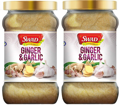 SWAD Ready to Eat Ginger & Garlic Paste | 300g Each(2 x 300 g)