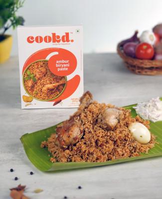 Cookd Ambur Biryani Paste (Serves 3 People) | Ready to Cook Authentic Biryani Paste(255 g)