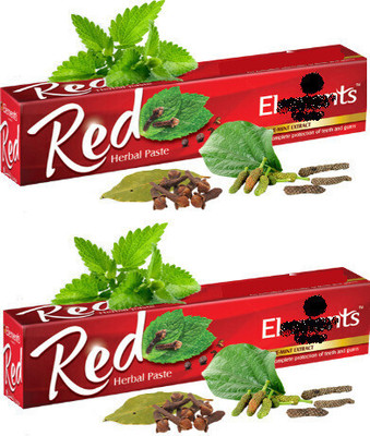 Neura Fit Elements wellness Red Herbal Toothpaste(2 x 150 g)