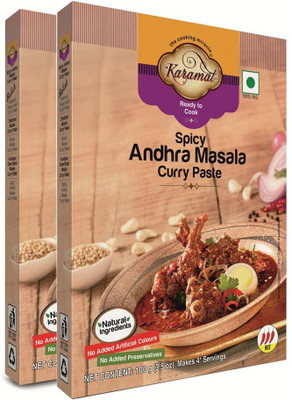 Karamat Spicy Andhra Curry Paste Pack of 2(2 x 100 g)