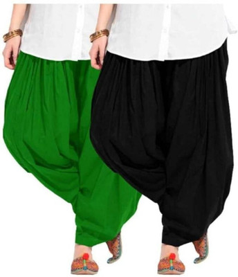 YK Creation Cotton Solid Patiala